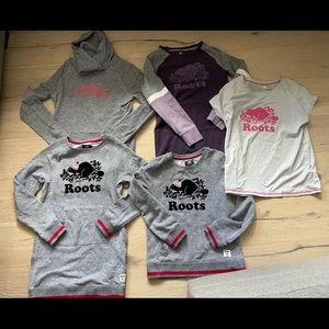 Roots clothing lot-2 dresses and t-shirt